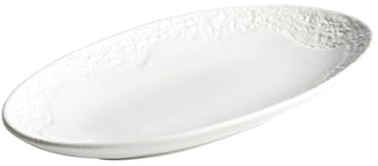 Weißer Keramik-fischteller, 10 Bis 14 Zoll Ovaler Speiseteller, Für Gedämpftes Fisch-dessert-sushi, Servierteller, Moderner Stil, Mikrowellen- Und Spülmaschinenfest(Size:31*17*3CM,Color:Weiß)