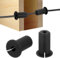 M METERXITY 2-Pack Cable Routing Kit, for 3/4 Inch Wall Hole Silicone Feed Through Wall Grommet Cable Punch Grommet Wall Hole Cover Bushing for Ethernet Cable [38mm Length, Black]