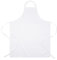 FSSTUD Weiße Kochschürze, verstellbare Kochschürze, einfarbig, Latzschürze, blanko, Backschürze, Bastelschürze, Malschürze mit 2 Taschen, weiß, 80 x 57cm