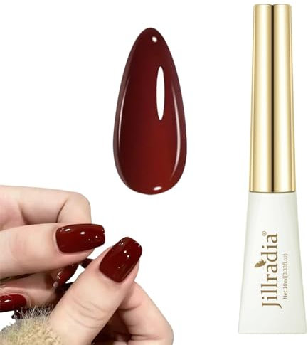 Dark Red Nail Polish,Quick Dry Red Nail Polish,Long Lasting Nail Varnish,Wine Red Nail Varnish,Blood Red Breathable Nail Polish,Smooth Texture Nail Polish,Nail Polish for DIY Manicure Decorations