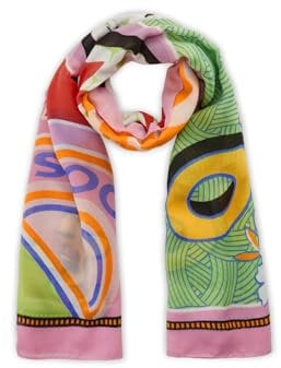 CODELLO 51S0032 Printed Scarf Recycled Polyester Snoopy Tuch 100X180CM