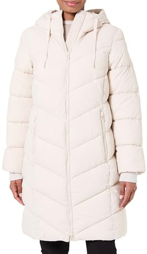 TOM TAILOR Damen 1047529 Puffer-Mantel mit Kapuze