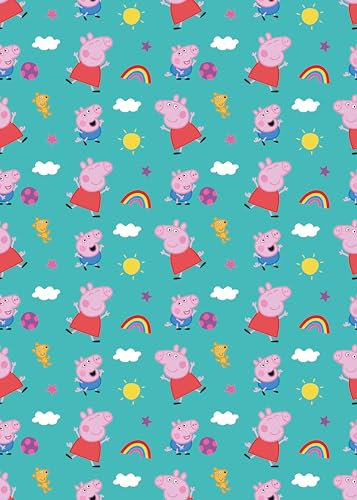 Geschenkpapier mit Aufschrift Peppa Wutz, 2 m, Rolle