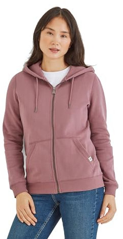 TOG24 Mia Womens Supersoft Brushed Back Fleece Full Zip Ultra Warm Premium Hoody Sweatshirt Mauve