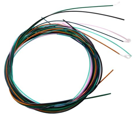 JOINPAYA 1juego Cuerdas De Guitarra Coloridas De Alta Durabilidad Para Guitarra Folk Práctico De Cuerdas De Accesorios Para y