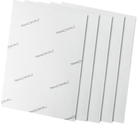 Rnigra 5PCS Heat Transfer Paper A4, Premium Inkjet Transfer Paper on T-Shirt for Black and Dark Fabrics, Iron on Printer Paper, Iron on Transfer Paper for Black T-Shirts, Textiles, Clothes
