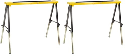 Brennenstuhl Falt-Arbeitsbock MB 120 KH (Arbeitsbock faltbar und höhenverstellbar, mit Tragegriff) (Packung mit 2)