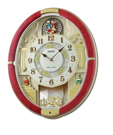 Seiko QXM612R Wanduhr Melodien in Bewegung