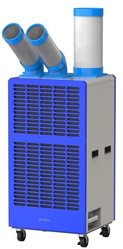 BE COOL Präzisions-Klimaanlage 15.000 BTU BCINPAC15000 | Mobile Klimaanlage mit 4400 W, LCD-Display, 3 Stufen, 24h Timer, R290, für Büro, Serverraum, Gastronomie & Industrie