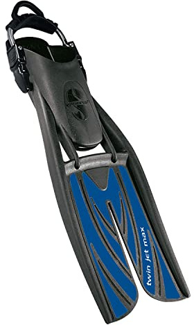 Scubapro Twin Jet Max Diving Fin (Black/Blue, Medium)