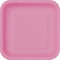 Hot Pink Square Paper Dessert Plates (17cm) 16 Count - Elegant & Sturdy Party Tableware for Appetizers, Cakes and More