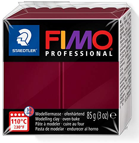STAEDTLER 8004-23 - Fimo Professional Normalblock, 85 g, bordeaux