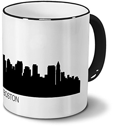 digital print Städtetasse Boston - Design Skyline/Silhouette Boston