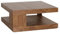 FineBuy Couchtisch PATAN 90 x 90 cm mit Ablage Holz Massiv, Design Wohnzimmertisch Massivholz, Wohnzimmer Tisch Quadratisch
