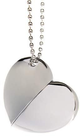 8GB Silver Heart Deluxe USB Flash Drive/Memory Stick/Wedding/Gift/Present