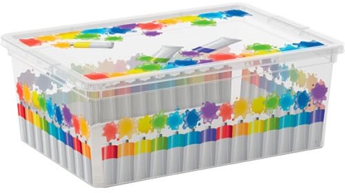 Kis Aufbewahrungsbox C Box Style Colours Arty 11 Liter, Plastik, Mehrfarbig, 37 x 26 x 14 cm