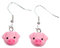 Miniblings Schweinchen Schweinekopf Glücksbringer Ohrringe - Handmade Modeschmuck I Silvester Schwein - Ohrhänger Ohrschmuck versilbert