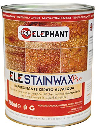 750 ml | Waxed Wax Varnish for Water Wood - Ele STAINWAX PRO (White)
