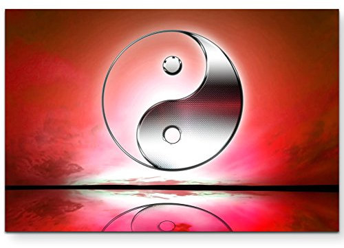 Paul Sinus Art Leinwandbilder | Bilder Leinwand 120x80cm Yin und Yang
