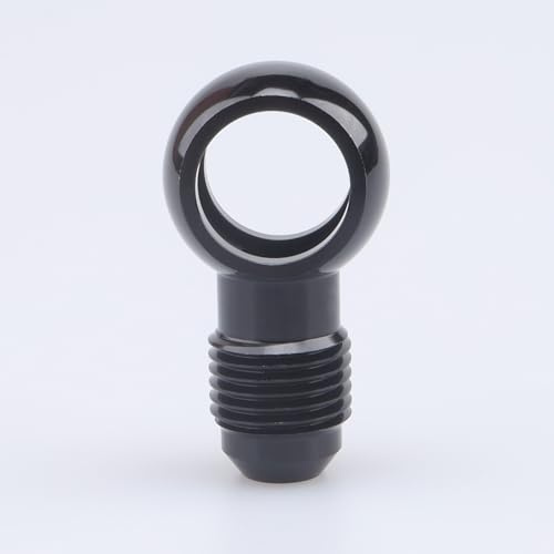 AC Performance Fuel Banjo Fitting - M14 14.5mm Banjo Hole ID to 6AN Male Flare Adapter, Designed for Bosch 044 Fuel Pump Aluminum Black