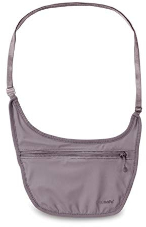 Pacsafe Damen Coversafe S80 Body Pouch Reise Geldb RSE, Mauve Shadow, Einheitsgröße EU