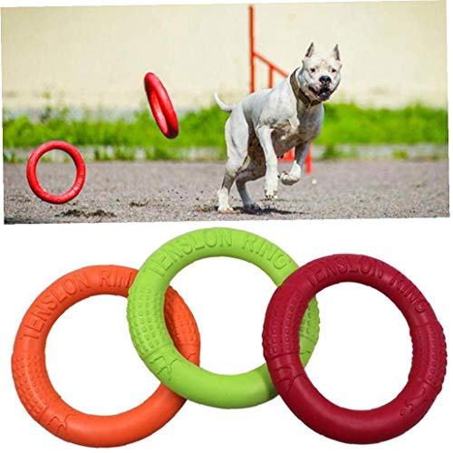 Dog Flying Training Discs 3pcs Tragbare Dog Sport Interaktives Training Ring Außen Large Dog Activity Spielzeug Pet Supplies