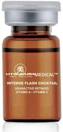Intense Flash Cocktail – steriles Serum für Microneedling (Derma Pen) u. Mesotherapie Behandlungen - Professionelles Microneedling-Serum. Ampulle mit 5 ml