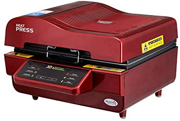 Yesuitme 3D Sublimation Vacuum Oven Machine, Sublimation Heat Press Machine,Mug/T Shirt/Cell Phone Case Printer,Cup Digital Printing Machine Heat Transfer All in One,UK (Maroon)