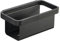 Zone Denmark Rim Duschregal zum Hängen, Duschablage Schwarz, Duschkorb zum Hängen aus Aluminium, Inkl. Montageset, 22 x 11,4 x 9 cm, Schwarz
