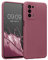 kwmobile Slim Case kompatibel mit Oppo A74 (5G) / A54 (5G) Hülle - Handyhülle aus Silikon in Dark Rose
