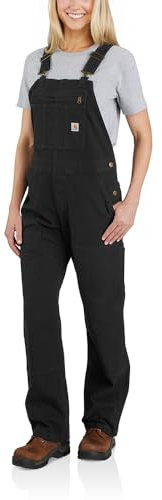 Carhartt Damen Latzhose Crawford, Farbe:Black, Größe:S