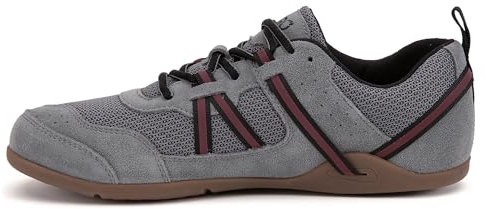 Xero Shoes Herren Prio Suede Cross Trainingsschuh - Bequeme Performance Laufschuhe für Herren, Stahlgrau, 43.5 EU