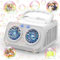 Panamalar Macchina per Bolle di Sapone Doppio Motore, 2 Modalità Automatico Soffiatore di Bolle per Bambini 20000+ Bolla/Min, Portatile Creatore di Bolla, 120ml Soluzione, Festa All'aperto Matrimonio