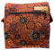 Damen Baumwolle Umhängetasche Indische Ethno Stil Boho Maliprint Tasche Baumwolle satche l mit Klappe Bohemian Hippie (Ruggine)