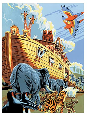 Pracht Creatives Hobby Royal & Langnickel - Malen nach Zahlen Junior Arche Noah, enthält Farben und Pinsel, für Erwachsene und Kinder ab 8 Jahren