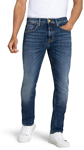 MAC Herren Straight Leg Jeanshose Arne, H673 Authentic Dark Blue Used