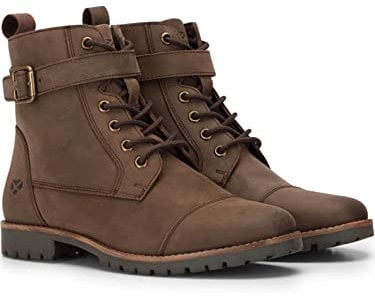 Hoggs of Fife - Ladies Leather Ankle Boots, Bridle Buckle Ankle Boots for women, Leather, zip, lace up chunky womens boots (uk_footwear_size_system, adult, women, numeric, medium, numeric_6)