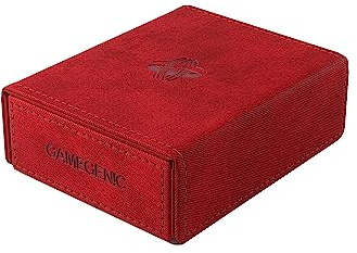 Gamegenic, Token Keep Red, Zubehör | Token-Box zur Aufbewahrung von Markern und Karten, fasst bis zu 40 doppelt eingehüllte Karten, Farbe: Rot
