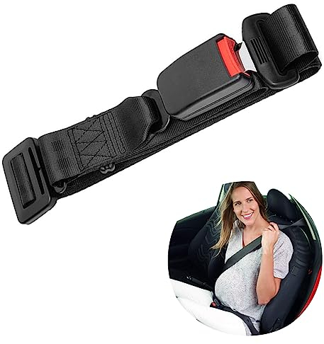 Cintura di Sicurezza in Gravidanza, Cintura di Sicurezza Auto, Comfort e Libertà per le Madri Incinte, Protegge il Nascituro, un Must per le Future Mamme, 169 x 4.5cm (nero)