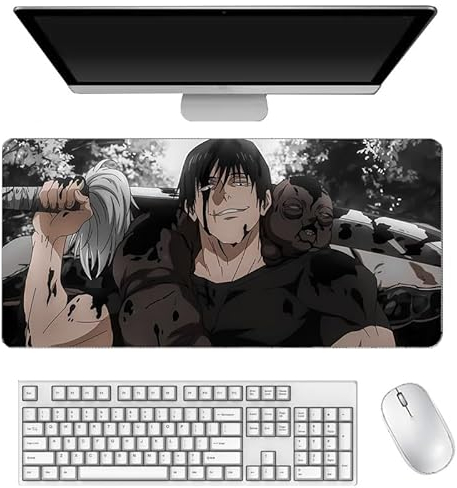 Xingchangda Fushiguro Toji/Geto Suguru/Gojō Satoru Anime-Mauspad, XXL, großes Gaming-Mauspad, rutschfeste Gummiunterseite für Desktop- und Laptop-Computer