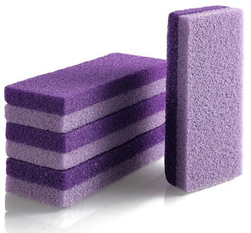 Ptwola 4PCS Foot Pumice Stone for Feet Caallus Remover Double Sided Professional Pedicure Safe Tools Foot File for Feet and Hands Exfoliator Scrubber Dead Skins Reduces Calluses