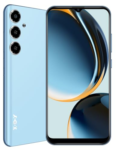 XGODY V50 Handy Ohne Vertrag, 4GB+64GB 256GB Erweiterbar, Smartphone Günstig 4G Quad Core Android 10 Neu Handy mit 4500mAh und 6.52'' Display, 15MP+8MP, Face ID Dual SIM GPS(Blau)