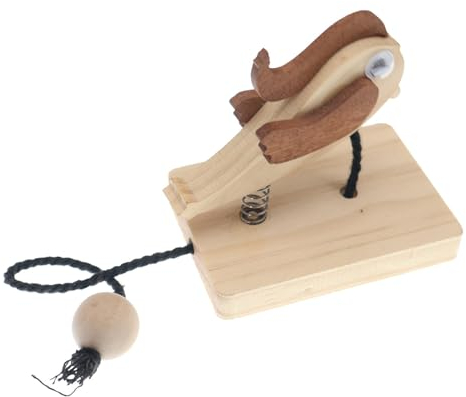 FLCPJGV Türklingel aus Holz, Kreative Handgefertigte Specht-Türklingel, Dekorative Kleine Türklingel für den Innen- und Außenbereich, Retro-Türklingel für Türen, Wände, Geschäfte, Kleiderschränke