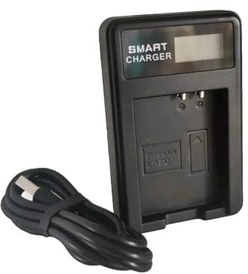 MaD Cameras LP-E10 Battery Charger for Canon EOS 1100D 1200D 1300D 2000D 4000D Rebel T3 T5 T6 T7 T100 Kiss X5 X50 X80 X90 75cm USB Cable