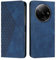 KOUYI Compatible avec Xiaomi Redmi A3 Étui Portefeuille, Fentes pour Cartes à Rabat en Cuir synthétique PU, béquille à Fermeture magnétique, étuis antichocs (Bleu)