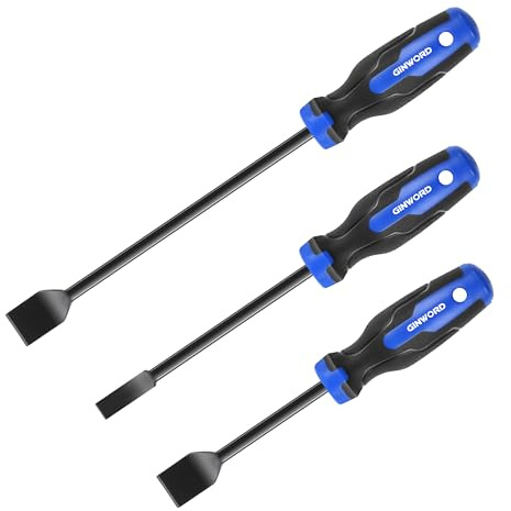 GINWORD Gasket Scraper, 3-Piece Gasket Scraper Set, Automotive Tools for Removing Oil Pan Gasket, Valve Gasket Cover, Cleaning Gasket Scraper Set