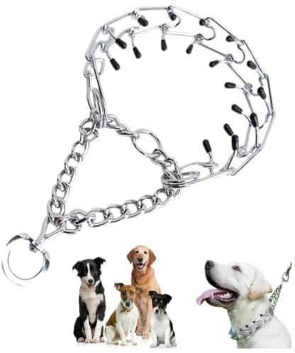 Trainingshundefolger, abnehmbares Hundehalsband aus Metall, Eisen, Stimulationshalsband, Haustierprodukte, Hundehalsband (Halsumfang: 34–46 cm)