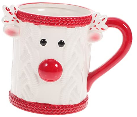 IMIKEYA Keramik-wasserbecher Mit Cartoon-weihnachtsdesign Hand-wasserbecher Für Kaffee Und Milch Als Wasserbecher Mit Henkeldesign Für Festival Und Alltag