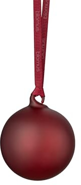 blomus 4er Set Weihnachtsschmuck -JUHLA- | Weihnachtskugeln Farbe Port | Christbaumkugeln mit Aufhänger | Größe M Ø7 cm