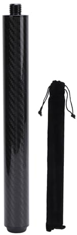 Tbest Pool Cue Extender, 10 Zoll Carbonfaser Universal Billard Cue Stick für Billard -Übungsspiel oder Erholung mit Freunden